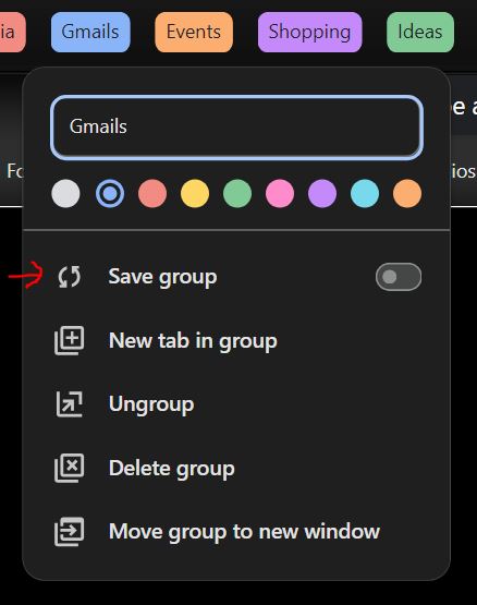 Too many tabs?  what is tab group in Chrome?